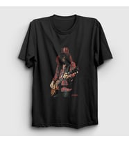 Presmono Unisex Siyah Les Paul Guns N' Roses Slash T-Shirt 40114tt