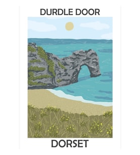 Dorset Vintage Tarzı Baskı Tablo Ahşap Poster Dekoratif