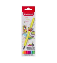 BRUYNZEEL 6LI BASIC NEON COLOUR FINELINERS