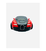 Robota Dönüşebilen Bugatti Araba Kırmızı Renk