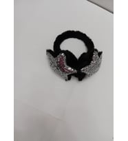 Soğuktan Koruyucu Soft Peluş Kışlık Kulaklık siyah yıldız pullu