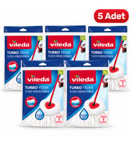 Vileda Turbo Yedek Paspas %100 Mikrofiber – 5 Adet