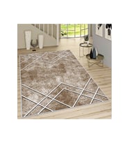 Rovigo Home Dijital Baskı Yıkanabilir Kaymaz Taban Salon Halısı RVG1669  50x80 cm (Siyah)
