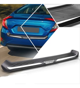 Honda Civic Uyumlu 2016 Sonrası Arka Tampon Eşik Koruma ABS Parça