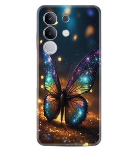 Vivo Y29 Kılıf Boutique Baskılı Resimli Rengarenk Kelebek Pcode -097