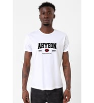 Ahyeon Babymonster Est Beyaz Erkek Bisikletyaka Tshirt