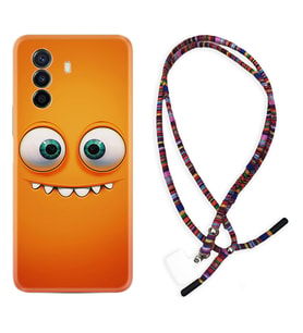Huawei Nova Y70 Y90 Nova 9 SE  Kılıf Boyun Asklı Rasta Silikon Dişlek 1615