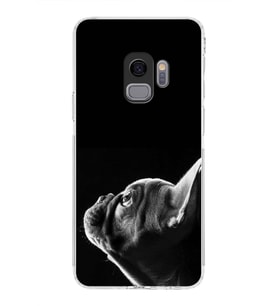 PrintiFy Samsung Galaxy S9 ile Uyumlu Köpek 1 Kamera Korumalı Şeffaf Kılıf