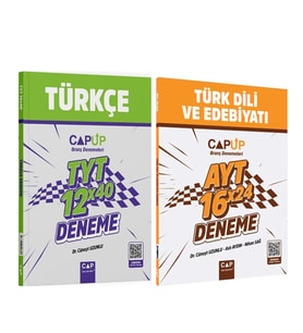 Çap Yayınları TYT Türkçe ve AYT Türk Dili Edebiyatı Deneme Seti 2 Kitap