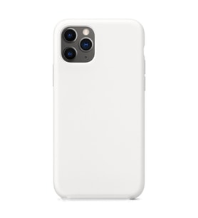 iPhone 11 Pro Max ile Uyumlu Cappy Silikon Kılıf Beyaz