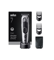 Braun Saç Kesme Makinesi Series 7, +5 Aksesuar, Ömür Boyu Keskin Bıçak, 17 Uzunluk, HC7590
