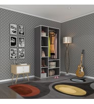 Kenzlife giysi dolabı hüsamettin 180*090*40 gri gardırop