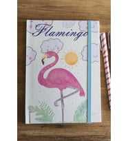 Flamingo Tasarımlı Çizgisiz Noktalı Defter