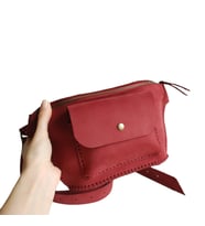 Atölye Circle Nar Çiçeği Deri Kadın Free Bag Bel Çantası