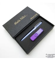 16GB. İsme Özel Otg Usb Bellek + Scrikss İsme Özel Kalem Seti - Mor Eflatun
