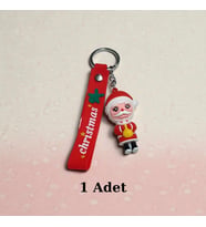 Yılbaşı Silikon Noel Baba Anahtarlık 1 Adet