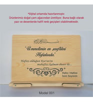 Münzevi Masaüstü Ahşap Rahle/Tablet/Kitap Tutucu-Model001