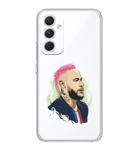 Samsung Galaxy A14 Uyumlu Neymar Tasarımlı Şeffaf Telefon Kılıfı