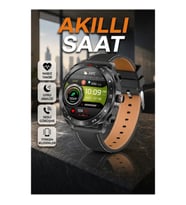 Akıllı Saat Gri Kasa Nabız Ölçer Uyku Takipli Sesli Görüşme ve Bildirim Özellikli