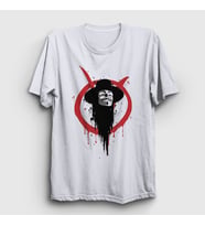 Presmono Unisex Beyaz Logo V2 Film V For Vendetta T-Shirt 255720tt