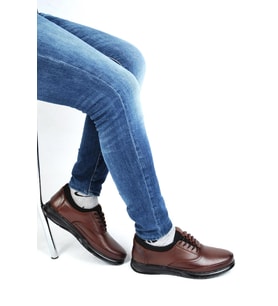 Balayk 066 Taba %100 Deri Erkek Casual Spor Ayakkabı
