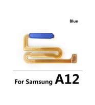 Samsung A12 Parmak İzi Flex Mavi