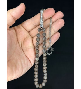 JASPER TAŞI DOĞALTAŞ TESBİH KÜRE KESİM T-499 (Çok Renkli)