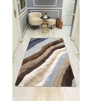 Modern Desenli Dijital Baskı Kaymaz Taban Halı H0734