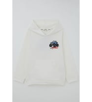 Breeze Erkek Çocuk Sweatshirt Macera Temalı Arazi Aracı Sırt Baskı Detaylı 4-8 Yaş , Ekru
