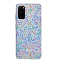 Samsung Galaxy S20 Kapak Hello Kitty Tasarımlı Şeffaf Silikon Kılıf