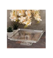 Paşabahçe 950007 Madlen Cam Ayaklı Servis Tabağı 24 Cm