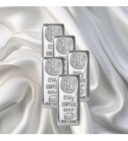 5 Adet 250 Gr Nadir Gümüş Külçe