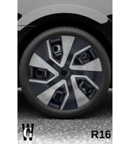 Tata Xenon 16 İnç Jant Kapağı (4 ADET) Siyah Füme C114