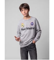 LCW Kids Gri Real Madrid Erkek Çocuk Sweatshirt