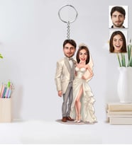 Kişiye Özel Gelin Dağmat-2 Retro Ahşap Anahtarlık-64