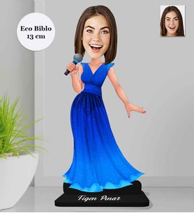 Kişiye Özel Kadın Ahşap Eco Biblo -31