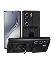 Tecno Camon 40 Pro Kılıf Magnetik Standlı Kamera Korumalı Zore Sürgülü Vega Kapak