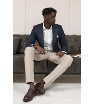 Slimfit İtalyan Yaka Astarlı Torba Cepli Blazer Ceket