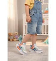United Colors Of Benetton Beyaz Lacivert Cırtlı Unisex Çocuk Spor Ayakkabı BNI-11092 P