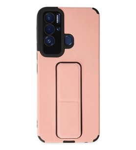 Newface Tecno Pova Neo Kılıf Mega Standlı Silikon - Pudra