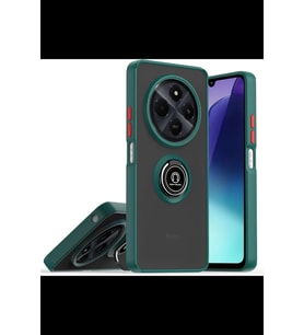Pilelistore   Realme C75 4G Kılıf Montreal Yüzüklü Silikon Kapak - Yeşil