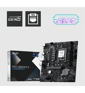 MSI PRO B860M-E DDR5 9066MHZ 1XHDMI 1XDP 2XM.2 USB MATX 1851P(INTEL ULTRA PROCESSORS SERIES 2)