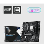 MSI PRO B860M-E DDR5 9066MHZ 1XHDMI 1XDP 2XM.2 USB MATX 1851P(INTEL ULTRA PROCESSORS SERIES 2)