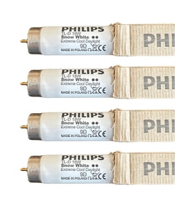 Philips 18W Snow White 12000K (Beyaz Işık) G13 Duylu Floresan (4 Adet)