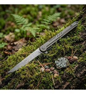 Knivox Sibiya Company Özel Tasarım İnce Gövde Katlanır Bıçak - Yüksek Karbonlu Çelik