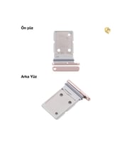 Samsung Galaxy S26 Ultra ile Uyumlu Sim İç Yuvası Çiftli Altın Çiftli sim yuvası ikili sim tepsisi çiftli sim aparatı dual sim çekmecesi