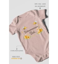 Babannesinin Balı Kısa Kollu Bebek Body %100 Pamuk