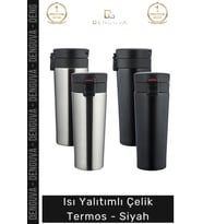#Termos Paslanmaz Çift Katmanlı Vakum Yalıtımlı Mat Tasarım Kamp Spor Dayanıklı Şık Çelik Termos