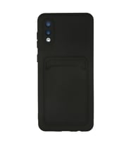 Samsung Galaxy A02 Kılıf Kelvin Kartvizitli Silikon - Siyah