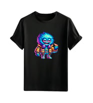 Animasyon Görselli  Unisex (Tshirt) Tişört (Siyah)